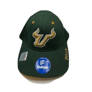 USF South Florida Bulls Toddler Hat Green Top of the World Cap Embroidered Logo